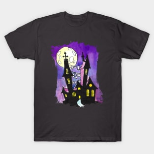 Haunted Castle watercolor T-Shirt